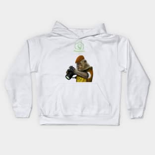 Cute apes Photographer Kids Hoodie